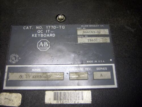 Allen-Bradley Keyboard PLC-2 1770-TQ