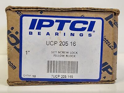 IPTCI Bearings UCP-205-16 Pillow Block Bearing with 1 in Bore