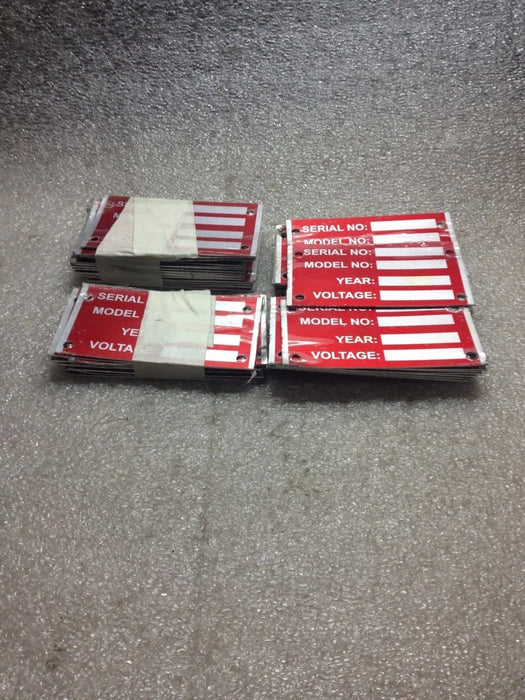 Large Lot of Labeling Plates