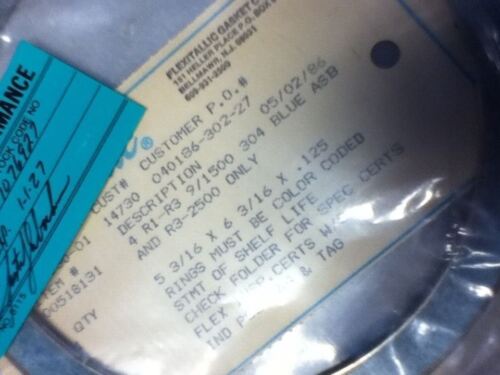 LOT OF 8 FLEXITALLIC LOT OF 8 FLEXITALLIC GASKETS