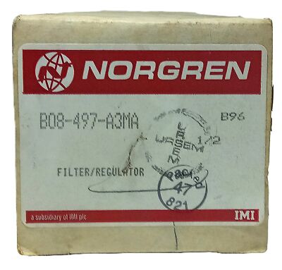 Norgren B08-497-A3MA 5-150 psig 1/4 NPTF Pneumatic Pressure Filter/Regulator