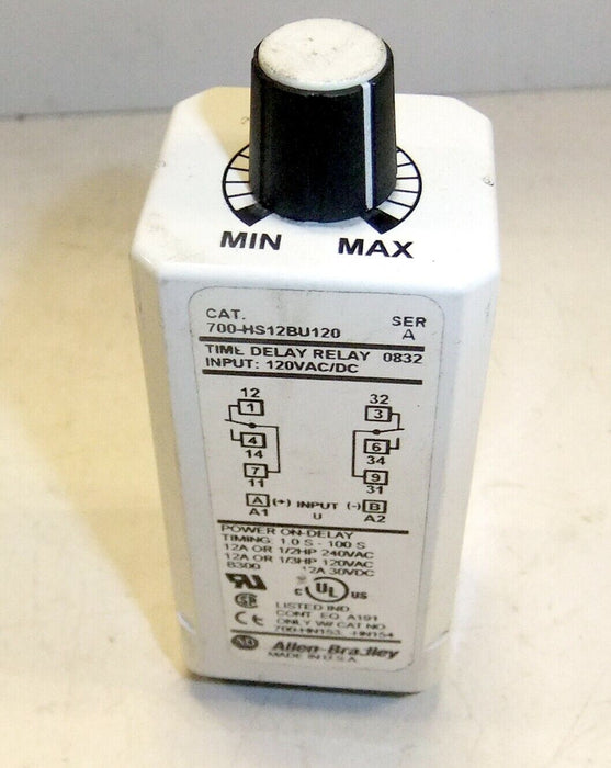 Allen-Bradley Time Delay Relay 700-HS12BU120