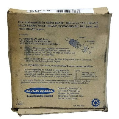 Banner Engineering IMT.753P 21073 Fiber Optic Cable for Photoelectric Sensor
