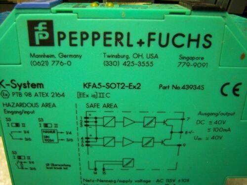Pepperl KFA5-SOT2-Ex2 Dual Channel Output