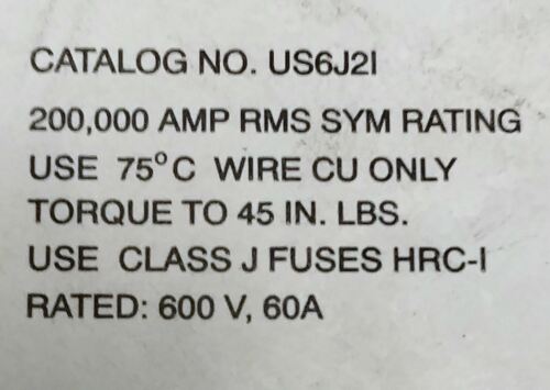 Gould US6J2I Dual Fuse Holder