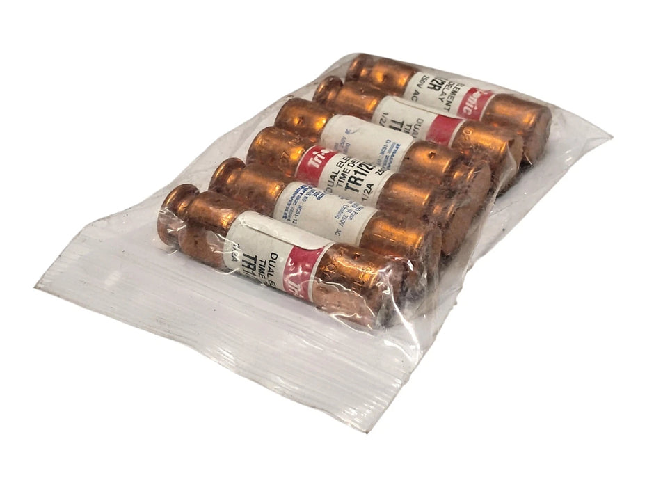 Ferraz Shawmut TR1/2R 250 V AC 0.5 A Current-Limiting Time-Delay Fuses