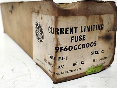 GE 9F60CCB005 2.75 kVA 5E Amp Type EJ-1 Size C Fuse