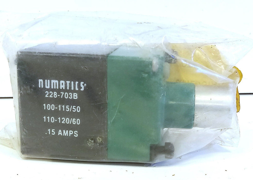 Numatics 237-451 100-115 V/50 Hz 110-120 V/60 Hz Solenoid Coil Assembly
