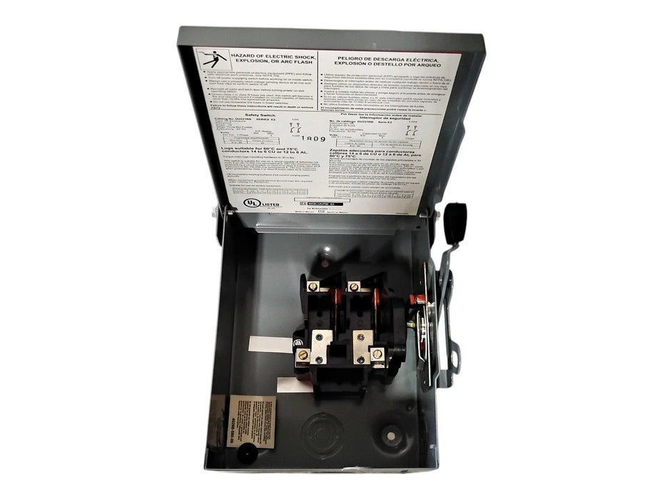 Square D DU221RBUP 240 V AC 30 A Type 3R Rainproof General Duty Safety Switch