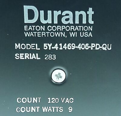 Durant 5-Y-41469-406-PD-QU 5 Digit 120 V AC 9 W Electromechanical Counter Module