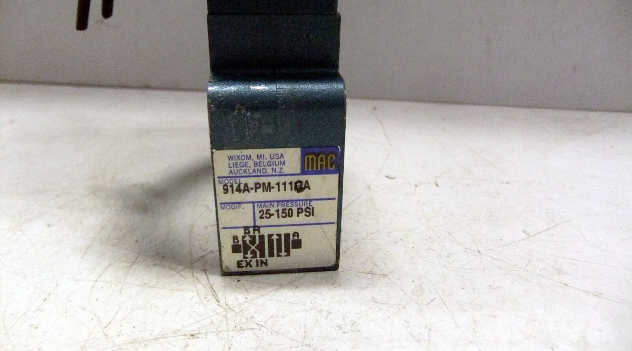 MAC Valve 914A-PM-111CA w/ PME-111BA 110/120V Coil