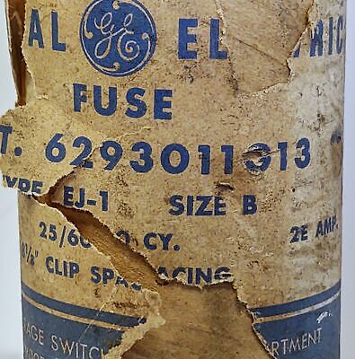 GE 6293011G13 4800 V 2E Amp 25/60 CY Type EJ-1 Size B Fuse