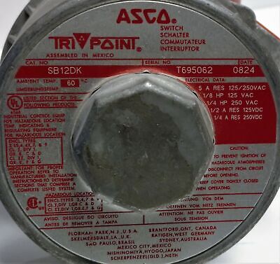 ASCO SB12DK TRIPOINT Pressure Switch