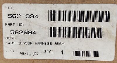 Tyco 562-994 1403 Wire Harness Assembly for Time Clock