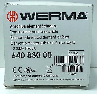 WERMA 640.830.00 Terminal Block For use with 70 mm Stacklights