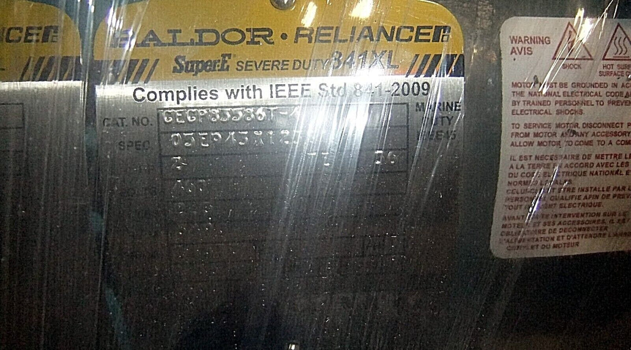 Baldor 2HP Foot Mounted Motor CECP83586T-4