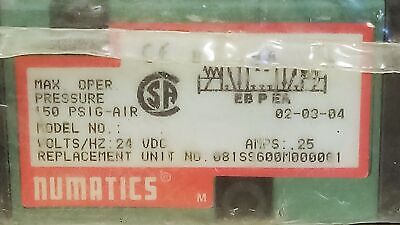 Numatics 081SS600M000061 Solenoid Valve