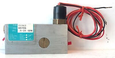 Gems 25363 FS-10798 1/2" NPT 240 V AC 0.5-20 GPM Flow Switch