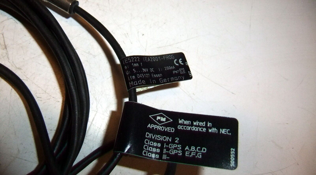 IFM IE5222 Proximity Switch IEA2001-FROG