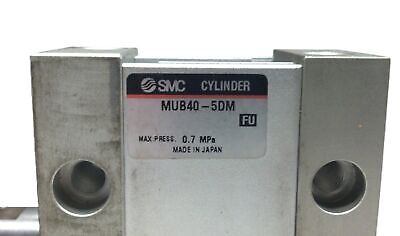 SMC MUB40-5DM 40mm Piston 5mm Stroke Compact Plate Cylinder
