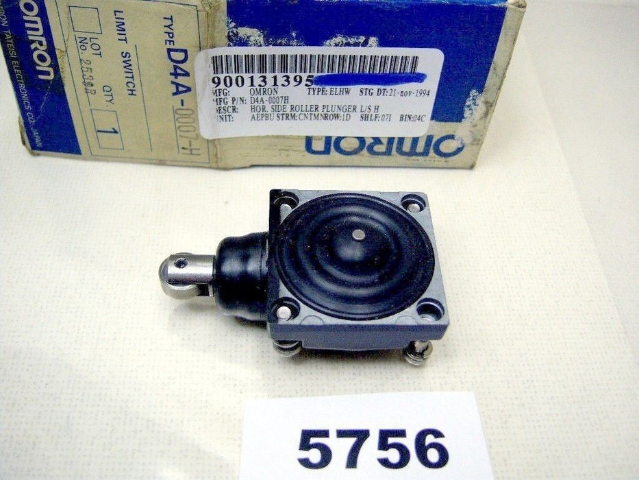 Omron Limit Switch Head Side Roller D4A-0007-H