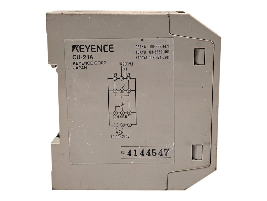 KEYENCE CU-21A 12 V DC Photoelectric Control Unit