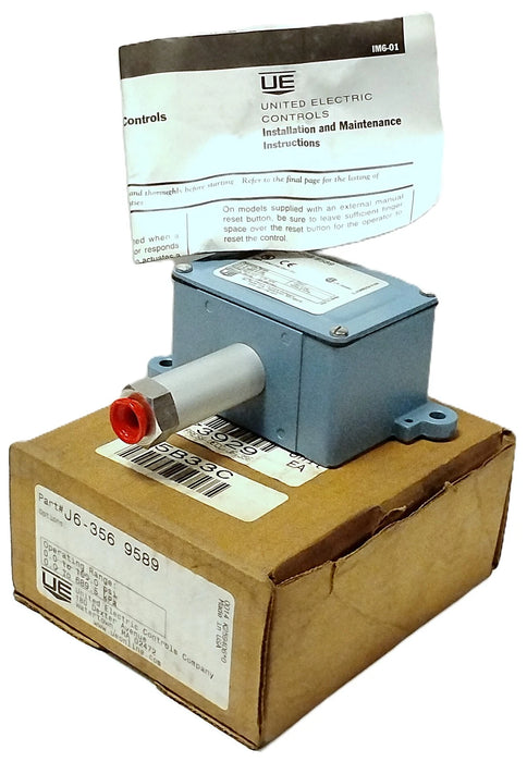 United Electric J6-356-9589 480 V AC 15 A 0-100 psi Pressure Switch