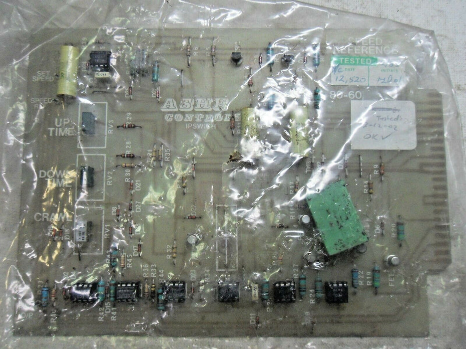Ashe Controls 8060 PC Board Speed Reference