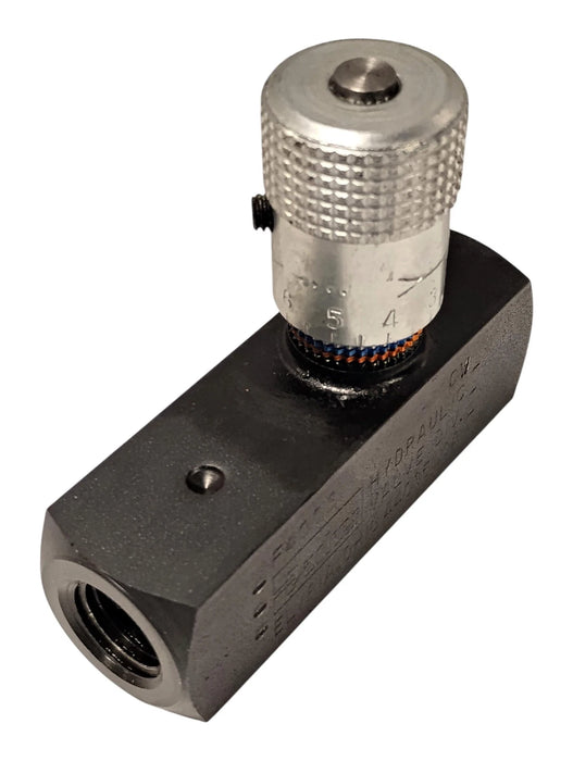 Parker F400S COLORFLOW 5000 psi 1/4 in 5 GPM Manual Hydraulic Flow Control Valve