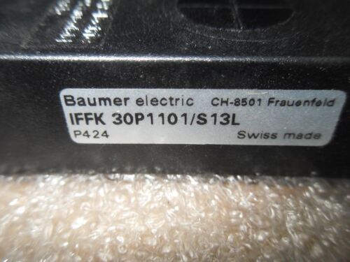 Baumer Electric IFFK 30P1101/S13L Inductive Proximity Switch