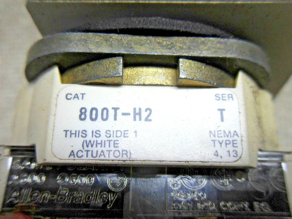 Allen-Bradley 800T-H2A 2 Position Maintained Rotary Knob Selector Switch