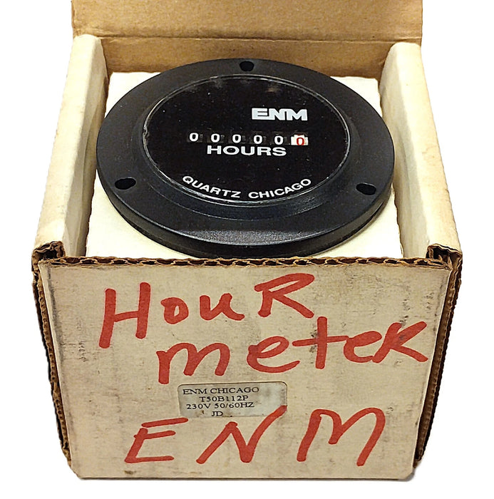 ENM T50-B-112P 230 V AC Panel Mount Hour Meter
