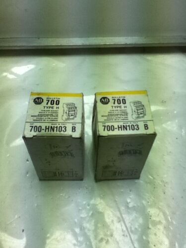2 Allen-Bradley 700-HN103 Series B Blade Socket Bases