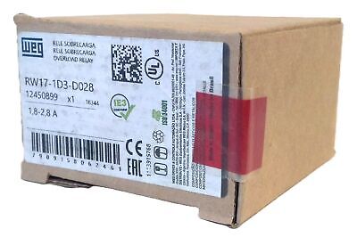 WEG RW17-1D3-D028 1.8-2.8 A Bi-Metallic Electric Thermal Overload Relay