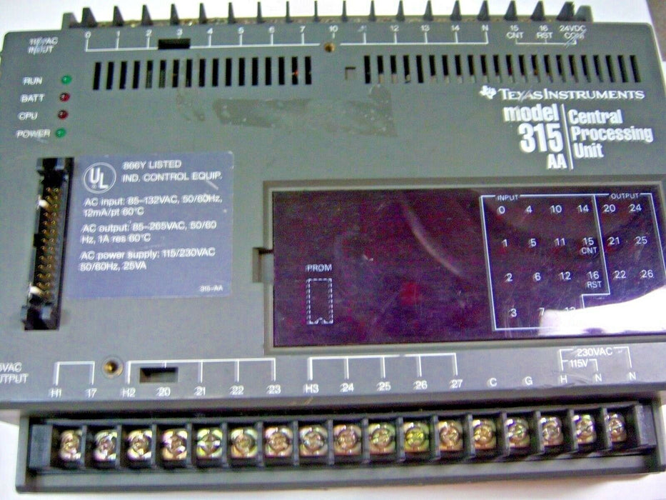 Texas Instruments 315-AA CPU
