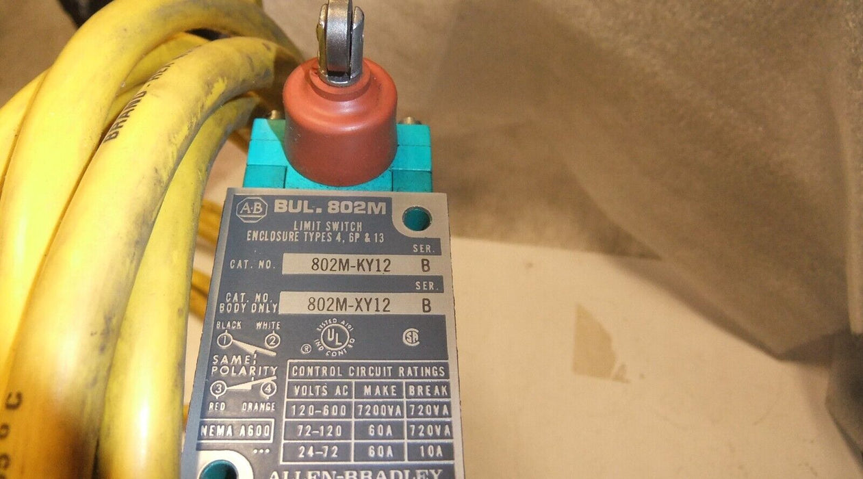 Allen-Bradley Prewired Limit Switch 802M-KY12
