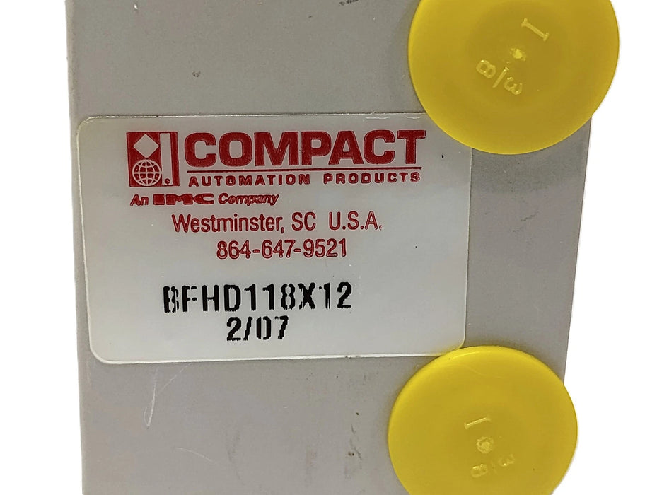 Compact BFHD118X12 250 psi Pneumatic Square Inch Cylinder