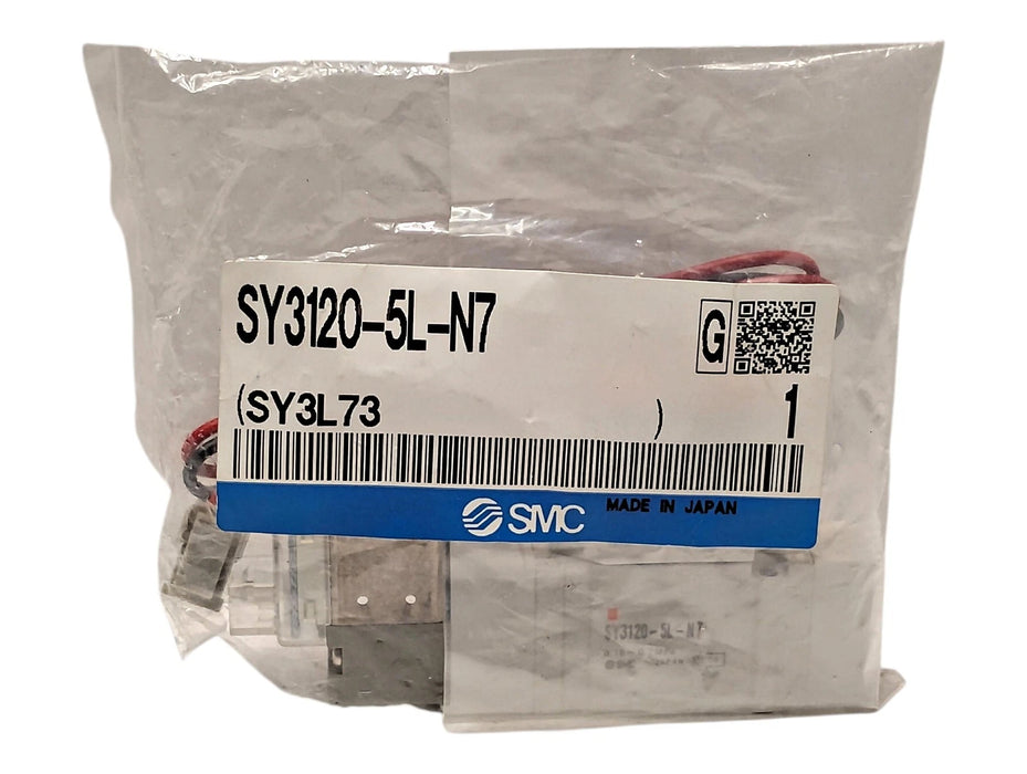 SMC SY3120-5L-N7 Pneumatic Solenoid Valve w/ 24 V DC Coil