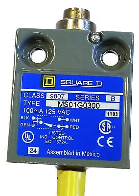 Square D 9007MS01G0300 240VAC 10A Limit Switch