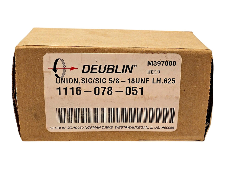 Deublin 1116-078-051 Pneumatic Rotary Union w/ 5/8-18 UNF Port