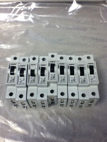 LOT OF 9 Siemens 5SX21 CIRCUIT BREAKERS