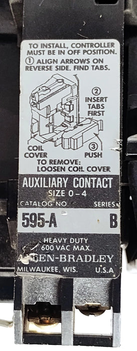 Allen-Bradley 509-BOD Ser B NEMA 1 Full Voltage Non-Reversing Starter