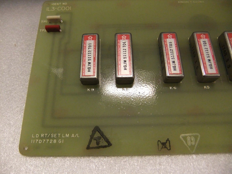 GE Load Rate Set Limit Card 117D7728G1