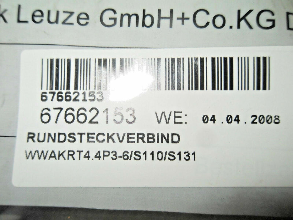 Bielomatik WWAKRT4.4P3-6/S110/S131 8008407 Eurofast Molded Cordset