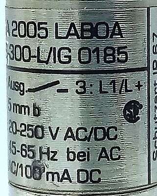 Efector IGA2005-LABOA-LS-300-L/IG-0185 20-250 V AC/DC Inductive Proximity Sensor