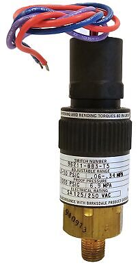 Barksdale 96211-BB3-T5 8.5-50psi Adjustable Pressure Switch