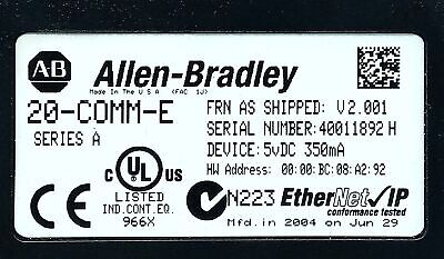 Allen-Bradley 20-COMM-E 10/100 Mbps Ethernet Communication Module