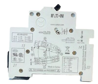 Eaton FAZ-XHIN11-SP 250 V AC 6 A 1 NO / 1 NC Auxiliary Circuit Breaker Switch