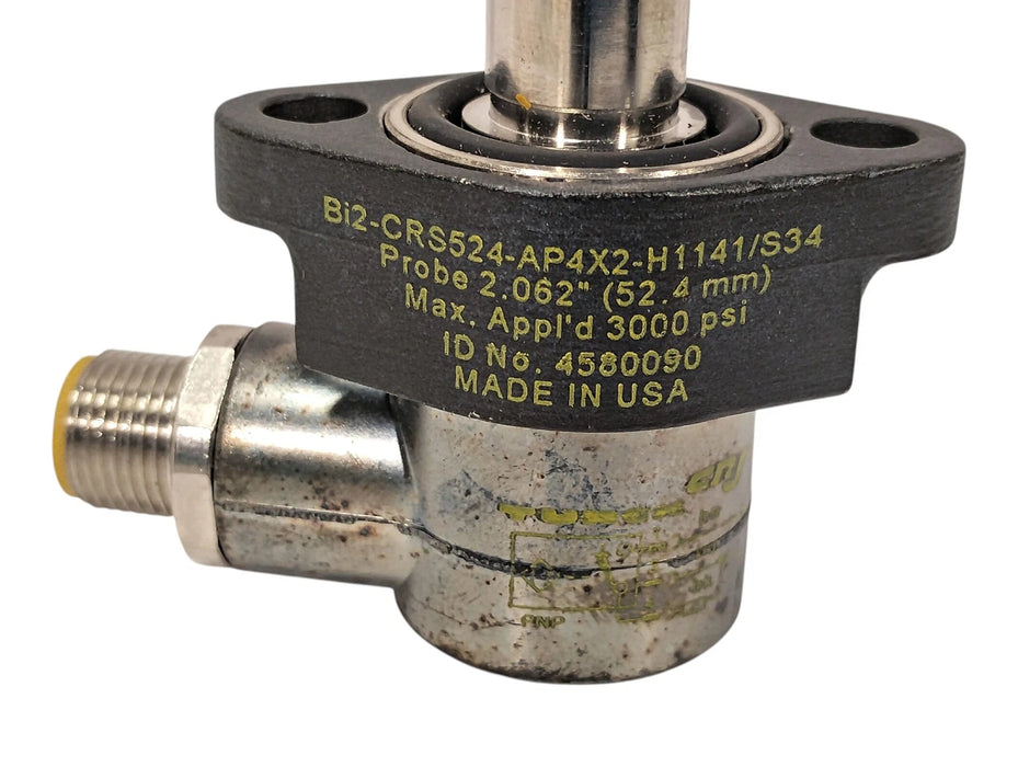 Turck BI2-CRS524-AP4X2-H1141/S34 10-65 V DC Inductive Cylinder Position Sensor