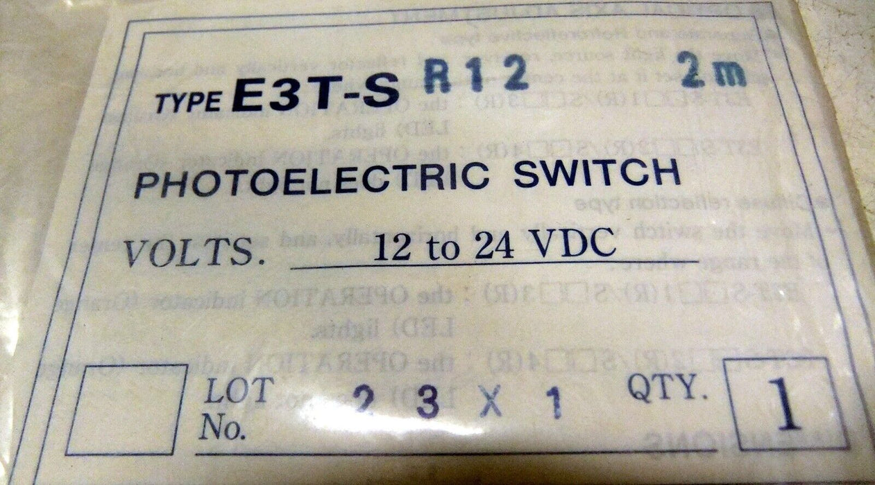 Omron E3T-SR12 Photoelectric Switch 2m 12-24VDC